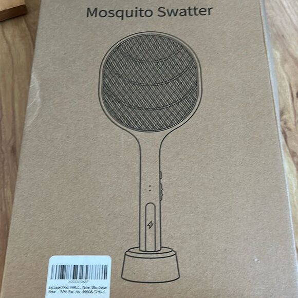 Mosquito Racket USB Rechargeable Fly Zapper Swatter Lamp - Picture 1 of 6